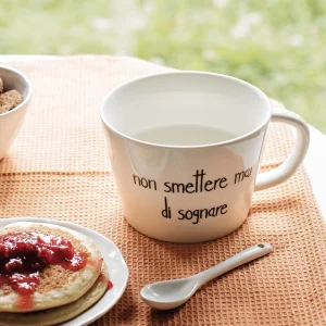 TAZZA COLAZIONE "NON SMETTERE MAI SDI SOGNARE" 500ML