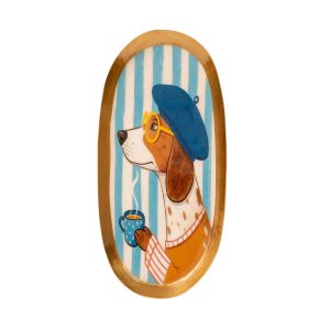 VASSOIO METALLO CANE