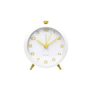 SVEGLIA BUTTON RETRO' YELLOW