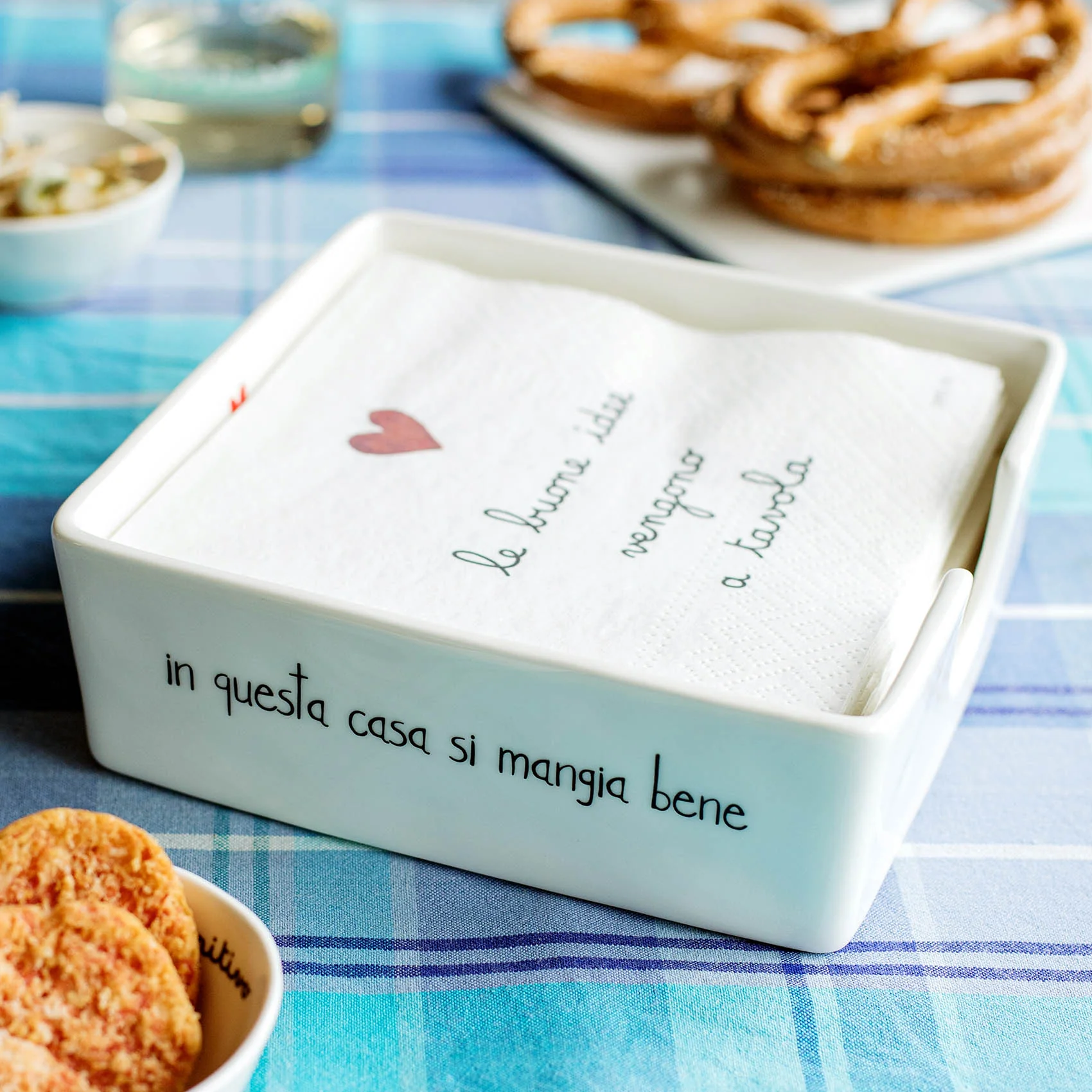 PORTATOVAGLIOLI "IN QUESTA CASA SI MANGIA BENE"