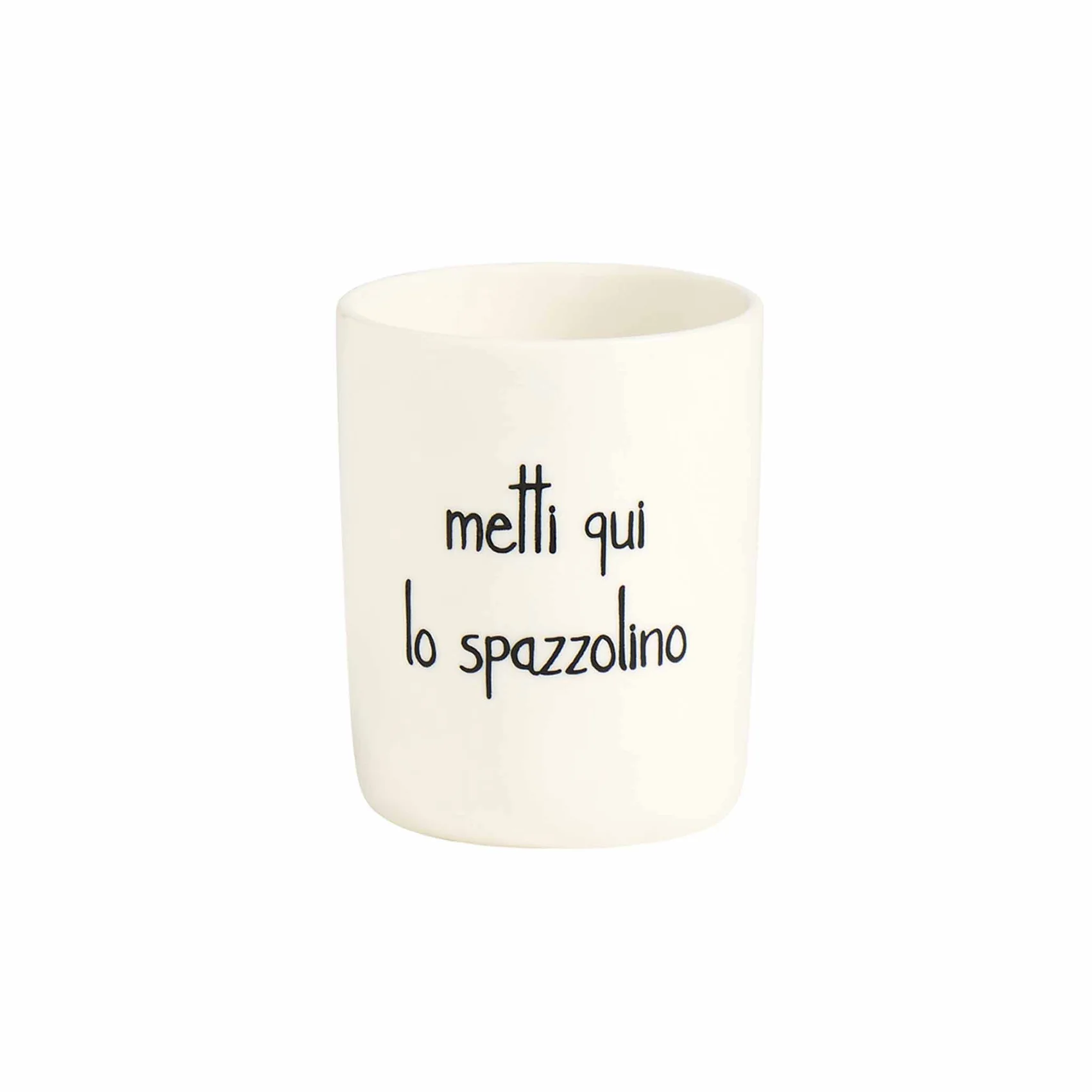 PORTASPAZZOLINO "METTI QUI LO SPAZZOLINO" - immagine 2