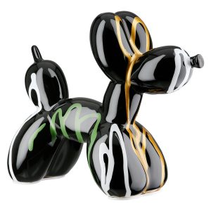 CANE PALLONCINO MULTICOLORE NERO