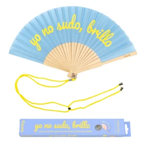 VENTAGLIO "YO NO SUDO, BRILLO" TURCHESE