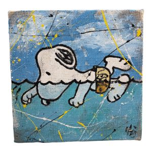 QUADRO SNOOPY NUOTO