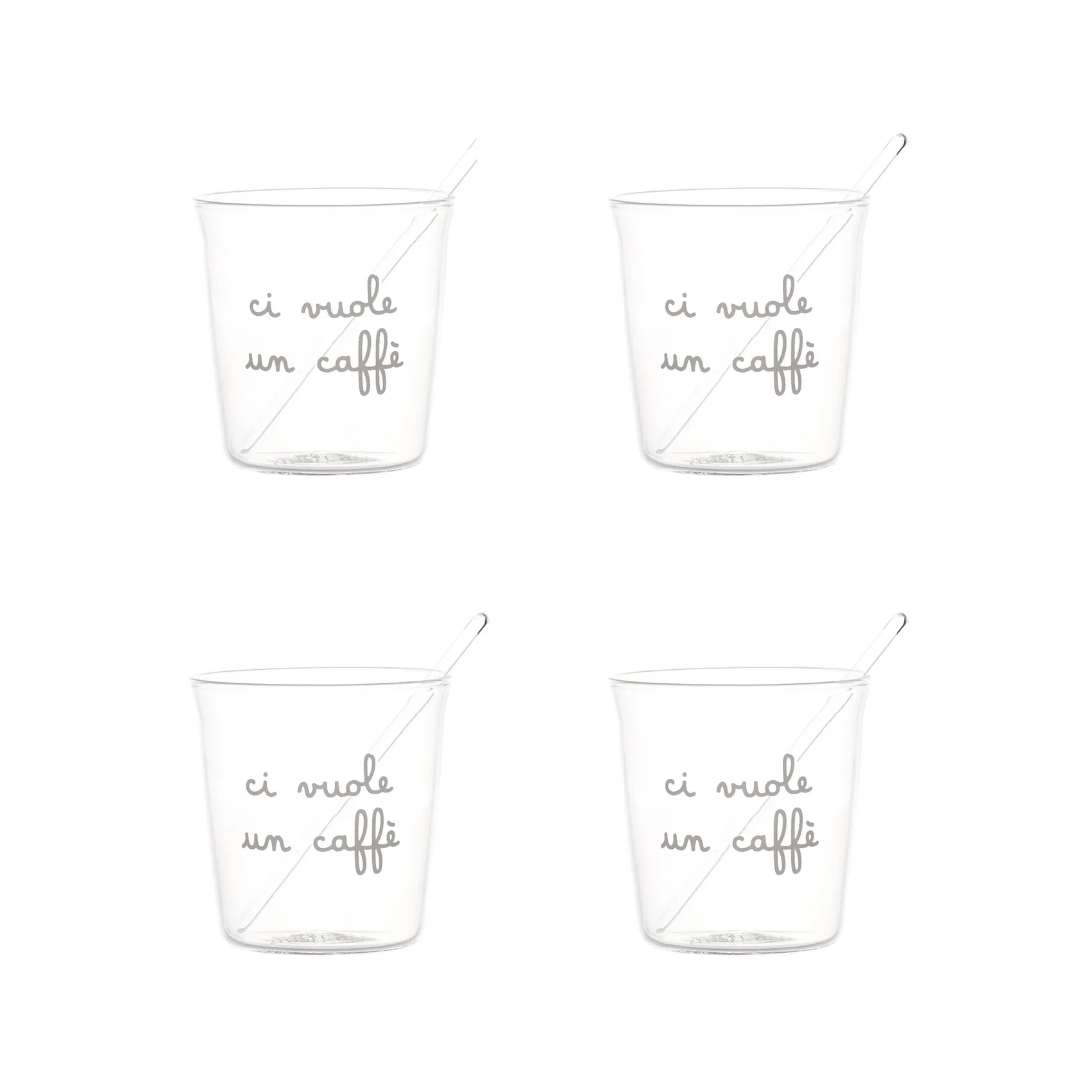 SET 4 TAZZINE "CI VUOLE UN CAFFE'" - immagine 2