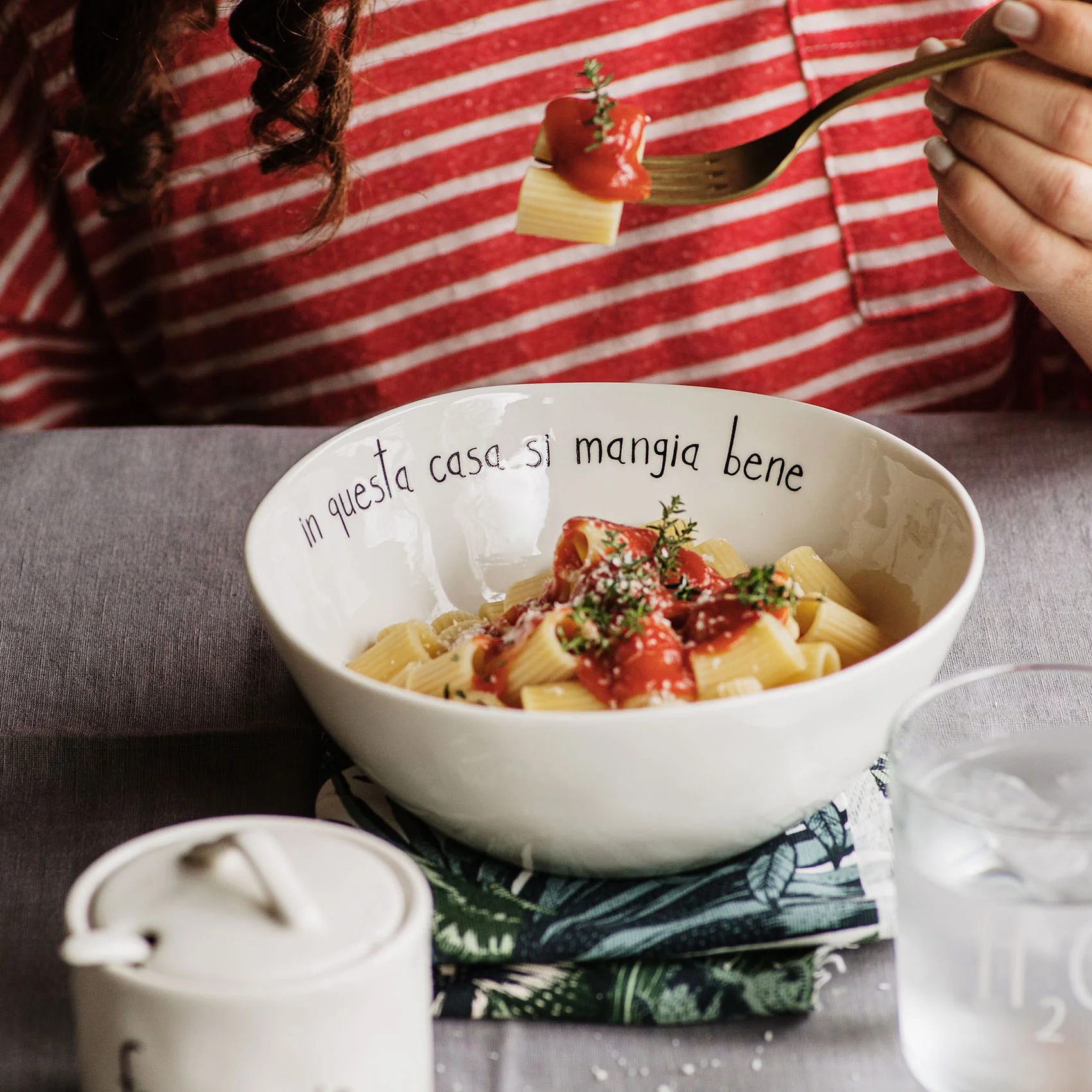 INSALATIERA "IN QUESTA CASA SI MANGIA BENE"