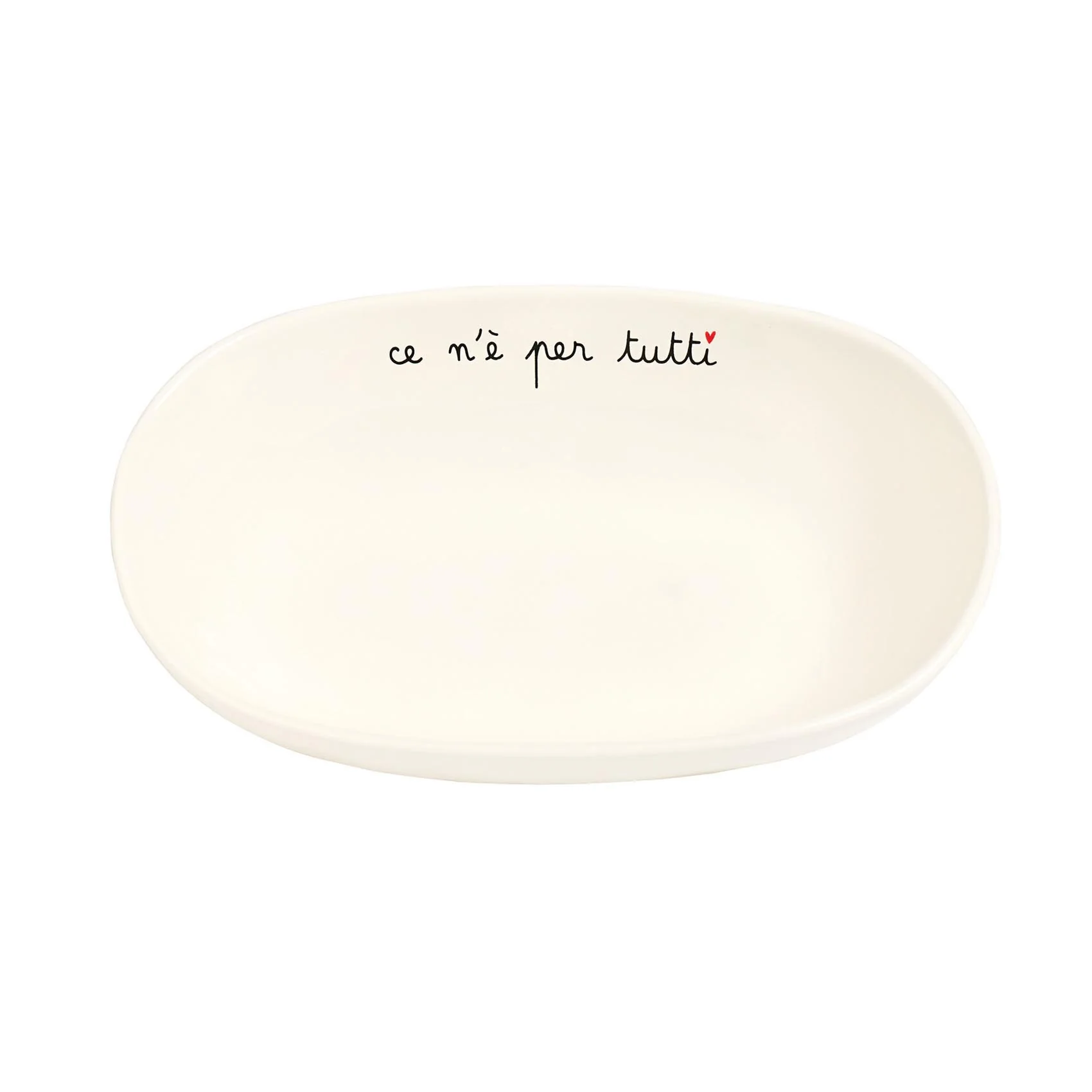 INSALATIERA OVALE "CE N'E' PER TUTTI" 25.5CM - immagine 2
