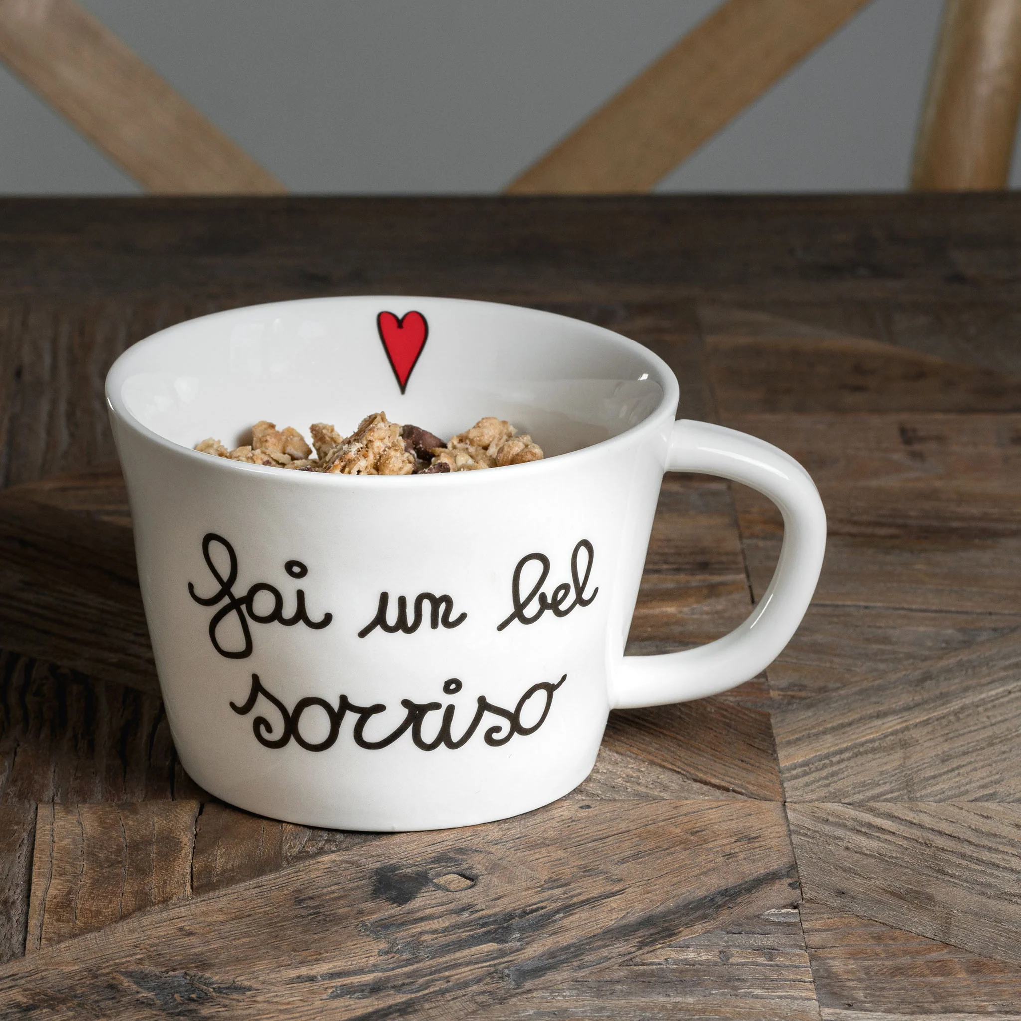 TAZZA COLAZIONE "FAI UN BEL SORRISO" 500ML