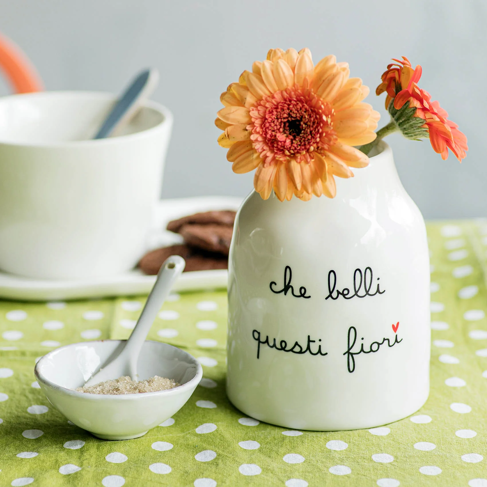 VASO ALTO "CHE BELLI QUESTI FIORI" H13
