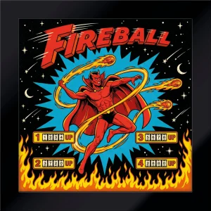 QUADRO LED FLIPPER - FIREBALL