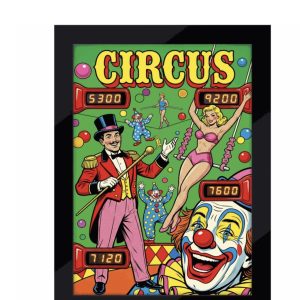 QUADRO LED FLIPPER - CIRCUS RETTANGOLARE